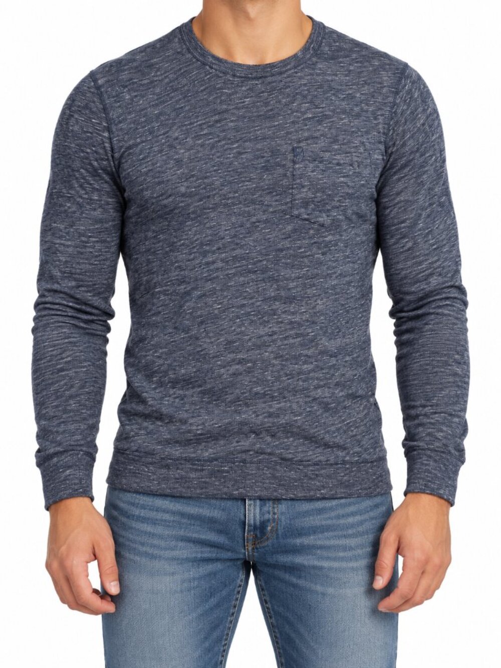 Abercrombie & Fitch Muscle Blue Long Sleeve Pocket Shirt Menโs M